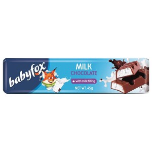 Babyfox Milk Chocolate Bar With Milk Filling 45G