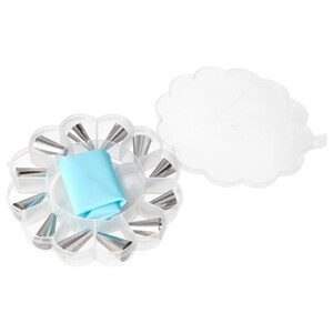 Nozzles With Piping Bag & Storage Case 16Cm