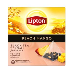 Lipton Black Tea Peach Mango 20 Sachets