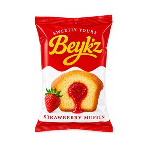 Beyk'z Muffin Strawberry Cake 40G