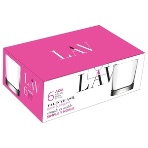 Lav Ada Whisky Glasses 305Ml 6 Pieces