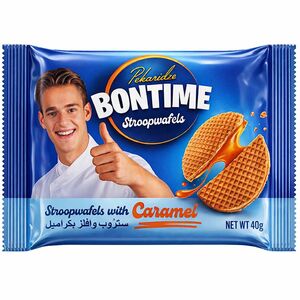 Bontime Stroop Wafels With Caramel 40 Gr