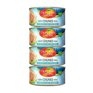 California Garden Light Chunks Tuna In Water And Salt With Brine 170 Gr Pack Of 4