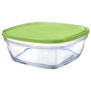 Duralex Freshbox Square With Green Lid 14Cm