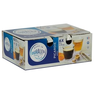 Duralex Picardie Espresso Shot Glass 90Ml 6 Pieces
