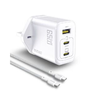 Dudao Usb-A+C+C Charger C To C Cable 65 Watts