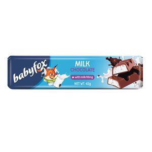 Babyfox Milk Chocolate With Milk Filling Chocolate Bar, 45 Gr