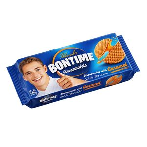 Bontime Stroopwafels Caramel Wafer Cookies, 240 Gr