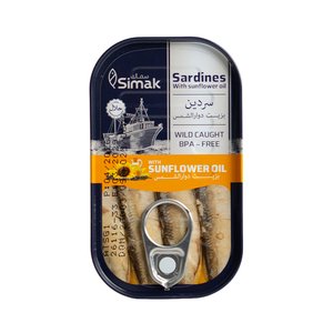 Simak Sardine In Sunflower Oil 125Gm