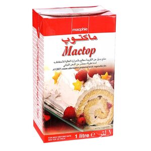 Mactop Whipping Cream Full Fat 1 L