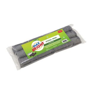 Max Bright Steel Wool Rolls 12S