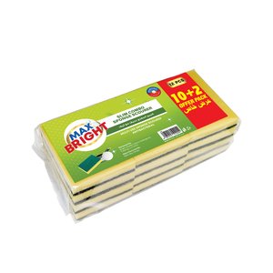 Max Bright Sponge Scourer 10+2S