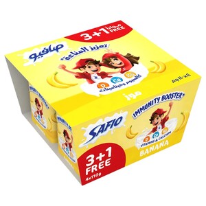 Safio Yoghurt Banana 110G 3 +1 Free