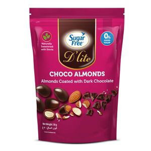 Sugar Free D'lite Dark Chocolate Almonds 50 Gr