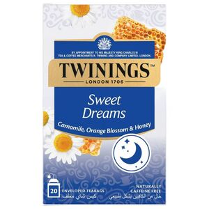 Twinings Sweet Dreams Herbal Tea, Camomile, Orange Blossom & Honey, Naturally Caffeine Free, 20 Tea Bags