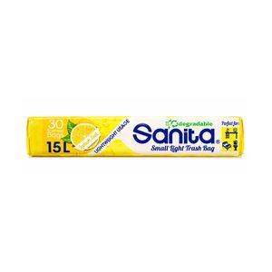 Sanita Trash Bags Light 4 Colors 15L 30Pcs