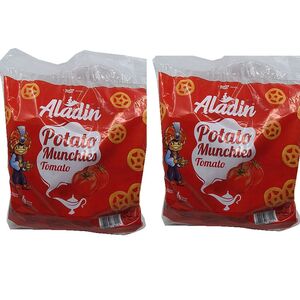 Aladin Potato Munches Tomato 20 X 15 Gr Pack Of 2
