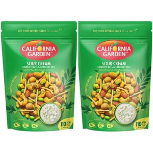California Garden Nuts & Crackers Mix Sour Cream 150 Gr Pack Of 2