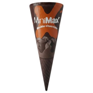 Minimax Ice Cream Double Chocolate Cone 70Ml