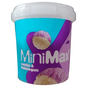 Minimax Ice Cream Vanilla & Bubblegum 125Ml
