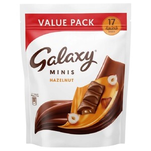 Galaxy Minis Hazelnut Chocolate 17 Pieces 212.5G