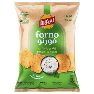 Lay's Forno Baked Potato Chips Yogurt & Herbs 40G