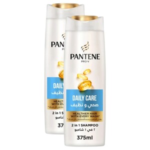 Pantene Shampoo & Conditioner 2In1 Daily Care 375Ml X2