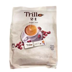 Trillo 2 In 1 Instant Coffee Sugar Free 12 Gr X 25 Pcs