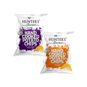 Hunter's Gourmet Hand Cooked Potato Chips 2X125g
