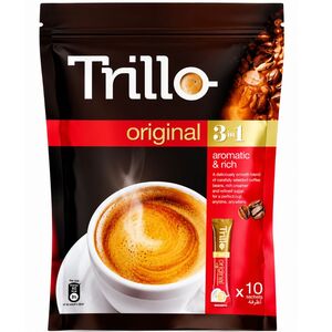 Trillo 3 In 1 Instant Coffee Original 20 Gr 10 Pcs