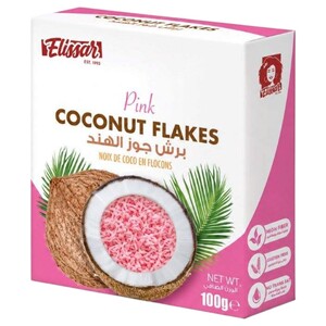Elissar Coconut Flakes Pink 100G