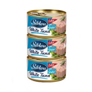 Siblou Tuna White Meat In Water 185G X3