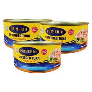 Primeiro Shredded Soyabean Oil Tuna 3X170g