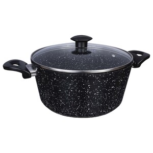 Top Chef Granite Cook Pot Black 24Cm