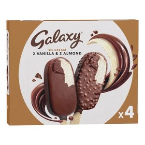 Galaxy Almond & Vanilla Ice Stick Multi Pack 232Gm 4'S