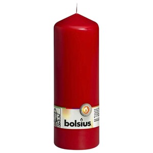 Bolsius Pillar Candle Red 200/68Mm