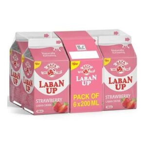 Safa Laban Up Strawberry Laban Drink, 200 Ml Pack Of 6
