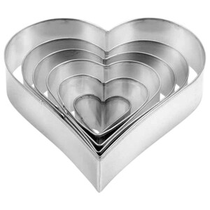 Tescoma Delicia Heart-Shaped Cookie Cutters 6 Pieces