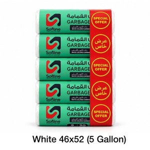 Sofline Garbage Bag Roll White 46X52cm 5×30S