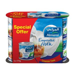 Almarai Evaporated Milk 6X170g