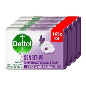 Dettol Sensitive Bar Soap 4X165gm