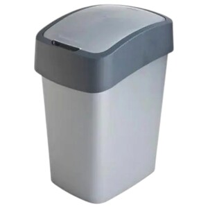 Curver Pacific Waste Bin Flip Bin Silver 25L