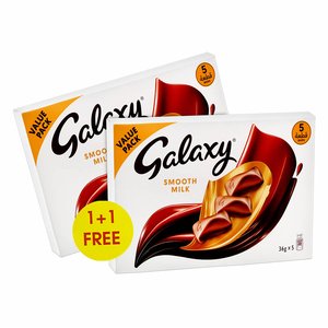 Galaxy Smooth Milk Chocolate Bar Value Pack 2X(5X36g)