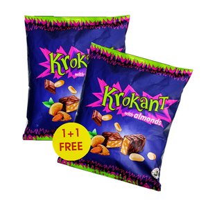 Krokant Glazed Candy With Crunchy Almonds Twin Pack 1+1 Free