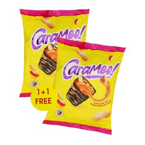 Carameo! Glazed Candy With Caramel Center And Peanuts Twin Pack 1+1 Free