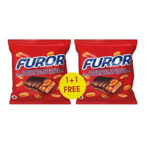 Furor Glazed Candy With Soft Caramel, Nougat And Peanuts Twin Pack 1+1 Free