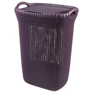Curverk Knit Laundry Basket Twilight Purple