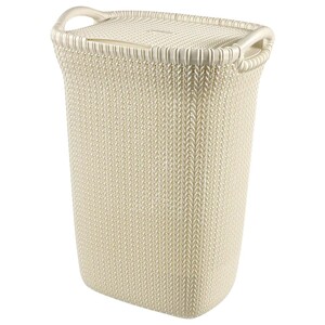 Curver Knit Laundry Basket Beige