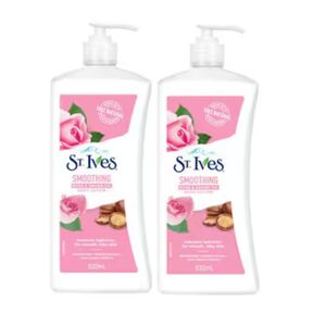 St. Ives Smoothing Rose And Argan Oil Body Lotion, 532 Ml Pack Of 2