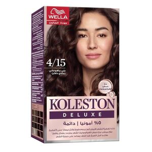 Koleston Hair Colour Deluxe 0% Ammonia Dark Ash Mahogany Brown 4/15
